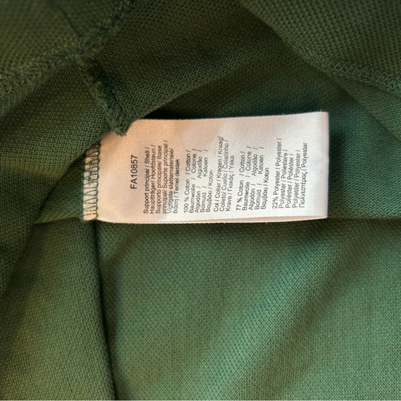 Men’s Lacoste Matte Piping Petit Piqué Slim Fit Polo – Green/Sapphire Blue, M - Picture 9 of 10